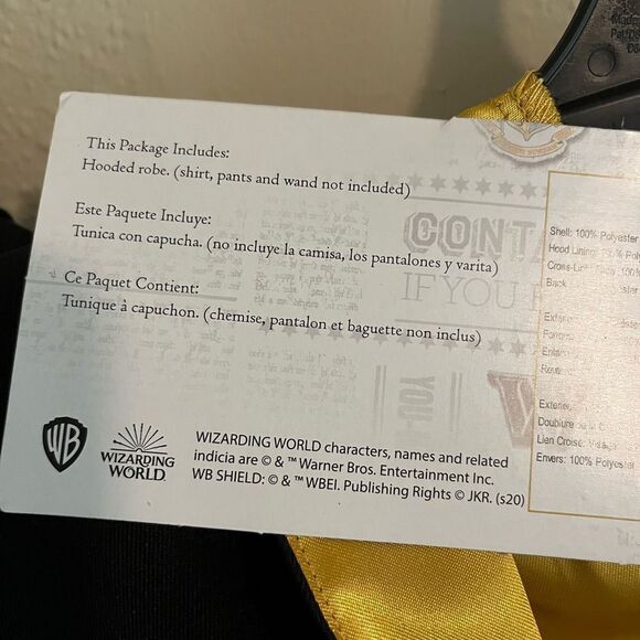 New Harry Potter Hooded Robe - Picture 2 of 4